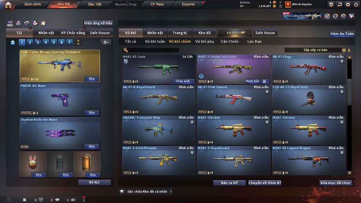 shop acc cf uy tin gia re